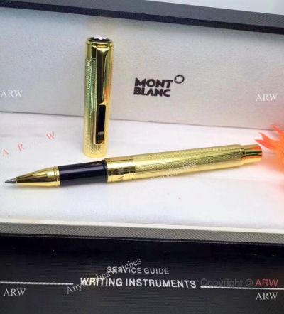 Montblanc Writers Edition All Gold Rollerball Pen - New Replica Pens Online